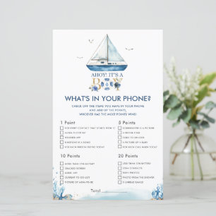 Ahoy Nautique C'est un garçon Ce qui est dans votr