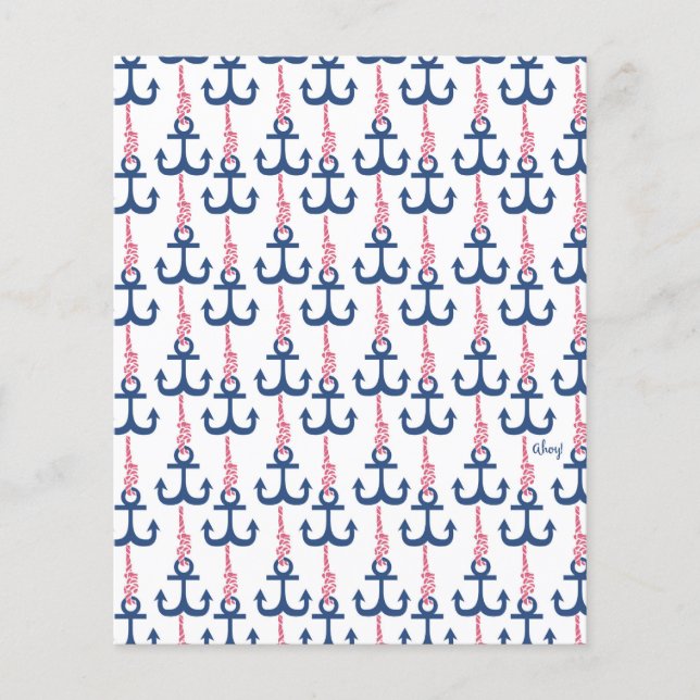 Ahoy Vintage motif Ancre. (Devant)