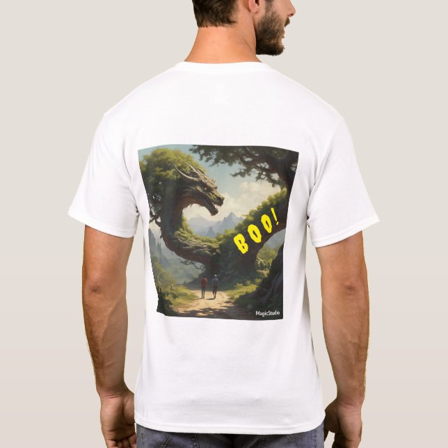 AI Boo ! T-shirt Dragon Arbre (Dos)
