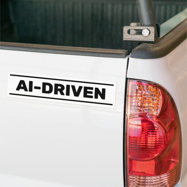 AI-Driven™ Bumper Sticker (Sur camion)