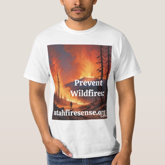 AI Empêcher les feux de forêt T-shirt (Devant)