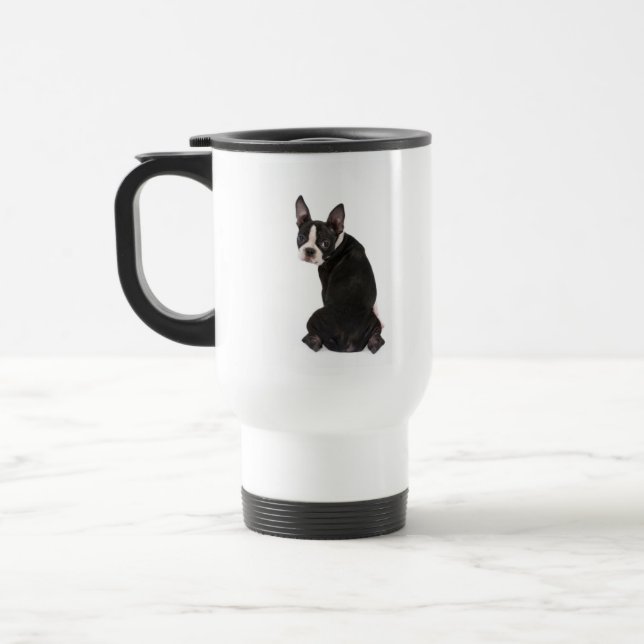 Ai fait je fais que tasse de voyage de chien de (Gauche)