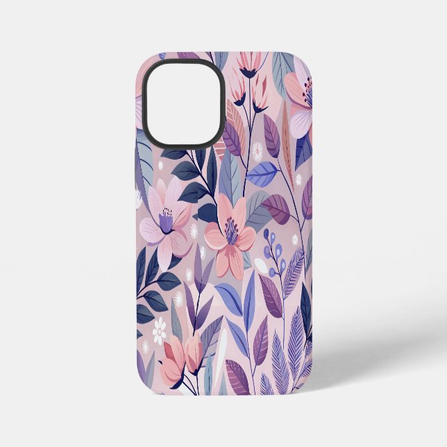 AI Floral iPhone 12 Mini Coque - Style élégant (Verso)