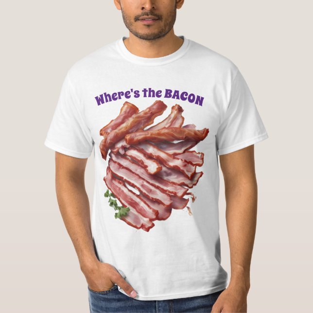 AI Où est le T-shirt Bacon (Devant)