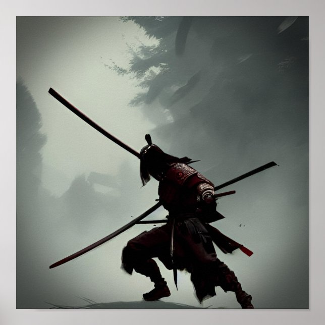 AI Samurai Battle #01 Poster (Devant)