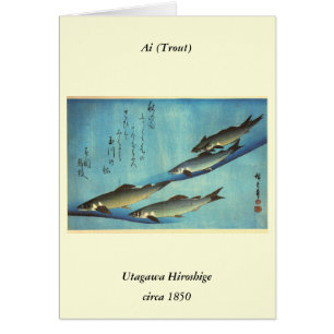 Ai (truite) - Photos japonaises couleur Hiroshige