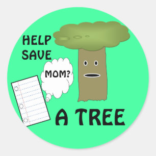 Aide à enregistrer un autocollant d'arbre