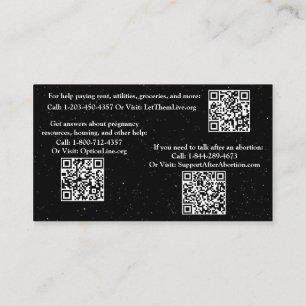 Aide à la grossesse et carte d'information après a