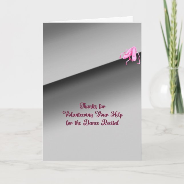 Aide au bénévolat carte de remerciements (Devant)