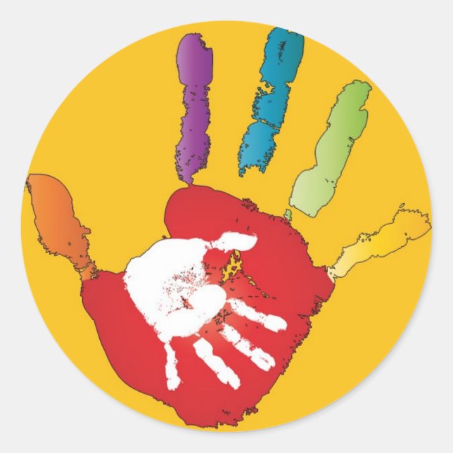 Aider les autocollants de nom de garde d'enfants (Devant)