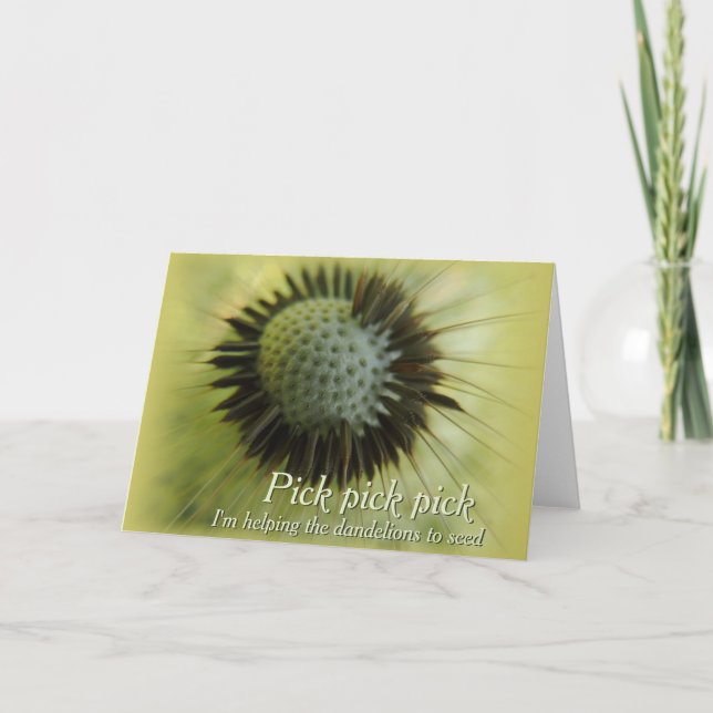Aider les pissenlits CC0501 Carte de vœux (Devant)