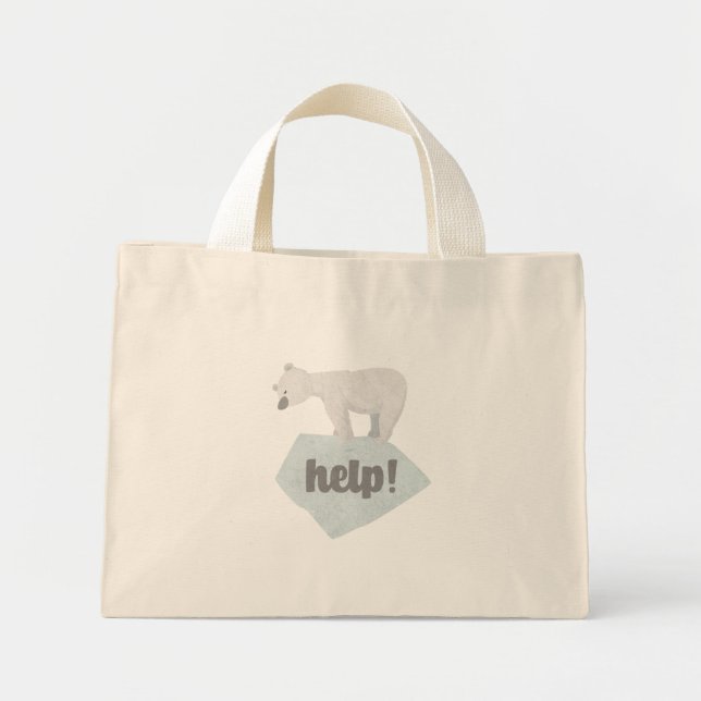 Aidez le Sac fourre-tout de l'ours polaire (Devant)