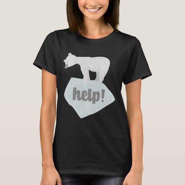 Aidez le T-shirt de l'ours polaire (Devant)