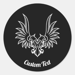 Aigle à deux têtes Sticker rond