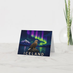 Aigle à Queue Blanche Aurore Boréale Islande Merci
