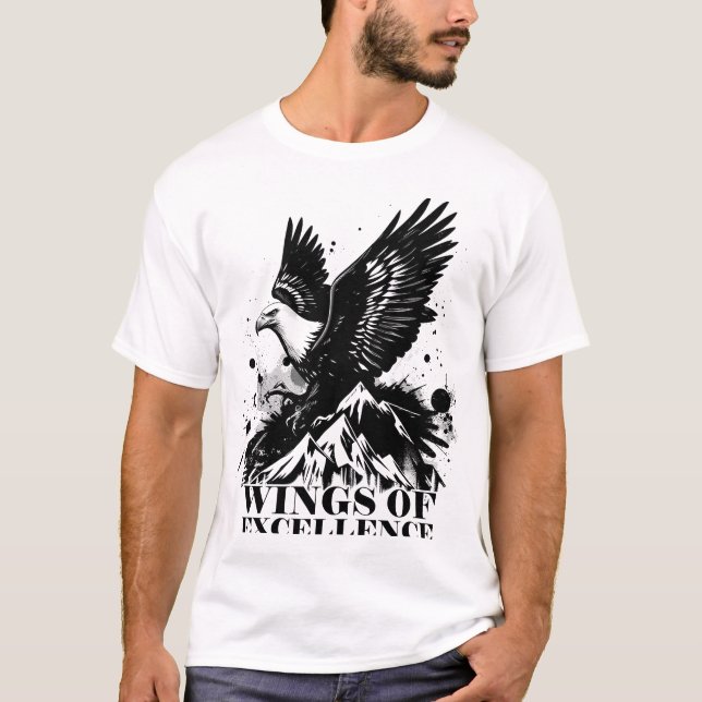 Aigle - Ailes d'excellence | T-shirt graphique en  (Devant)