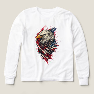 Aigle américain patriotique vintage 4 juillet 