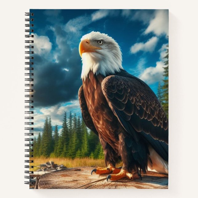Aigle Bald Sur Un Carnet De Trump (Devant)