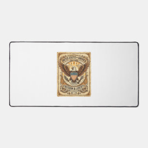 Aigle chauve vintage patriotique en détresse