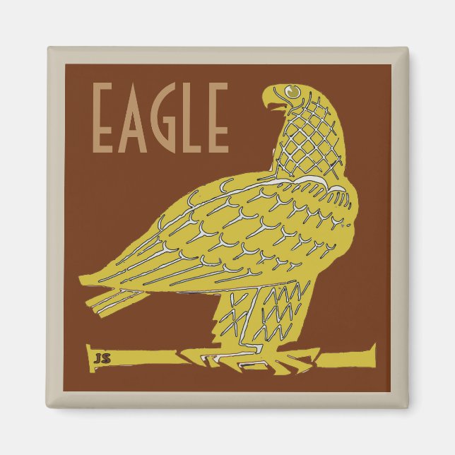 Aigle d'or, ajouter du texte Aimant (Devant)