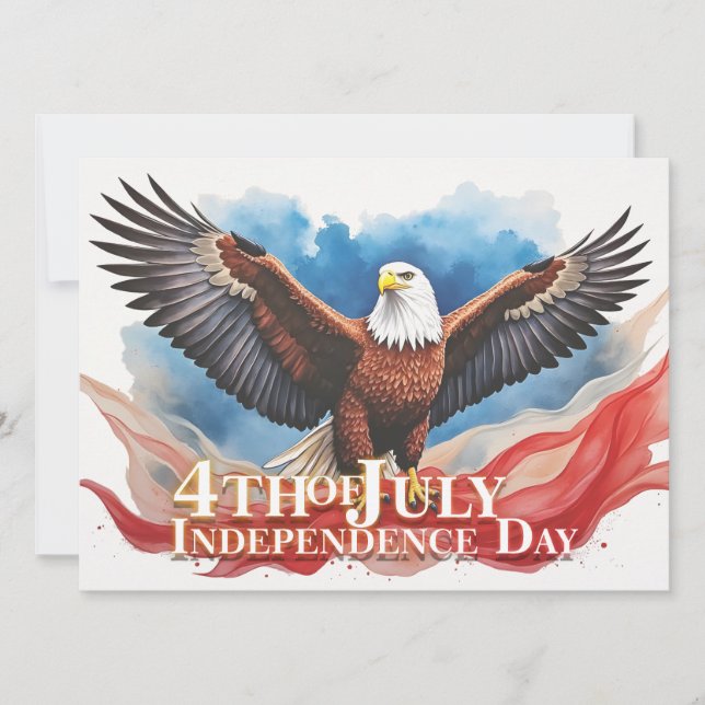 Aigle du 4 juillet – Conception d'art patriotique (Devant)