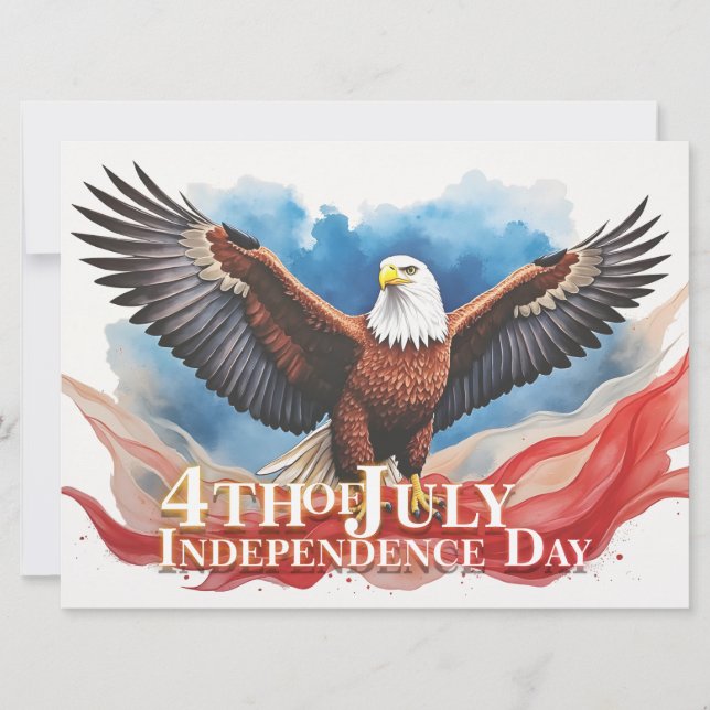 Aigle du 4 juillet – Conception d'art patriotique (Devant)