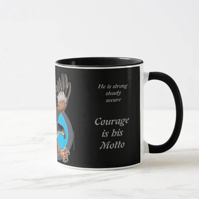 Aigle en Fête des pères de vol Mug (Droite)