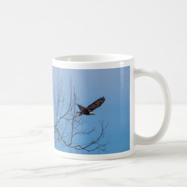 Aigle En Vol Café Mug (Droite)