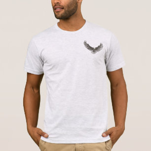 Aigle en vol stylo & ligne d'encre t-shirt art