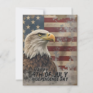 Aigle et drapeau majestueux - Esprit de liberté