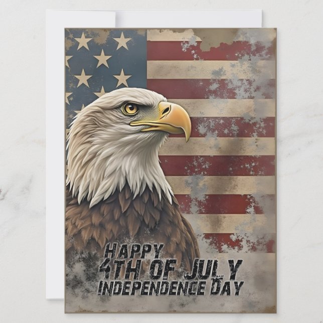 Aigle et drapeau majestueux - Esprit de liberté (Devant)