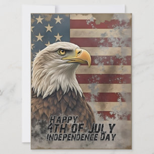 Aigle et drapeau majestueux - Esprit de liberté