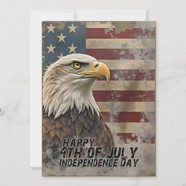 Aigle et drapeau majestueux - Esprit de liberté (Devant)