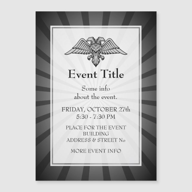 Aigle gris à deux têtes (Devant)