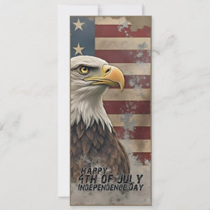 Aigle majestueux et drapeau – Esprit de liberté