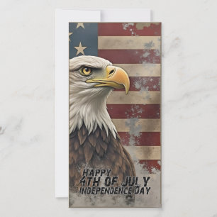 Aigle majestueux et drapeau – Esprit de liberté