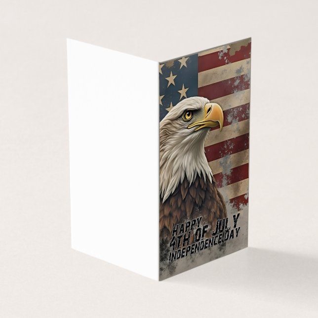Aigle majestueux et drapeau – Esprit de liberté (Outside)