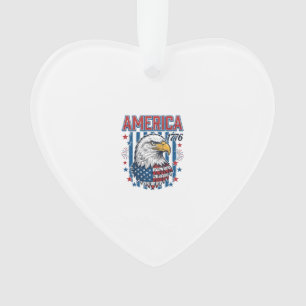 Aigle patriotique américain 1776 Dessin vectoriel 