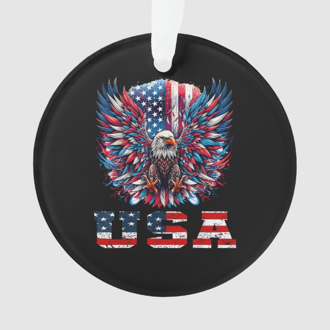 Aigle Patriotique Drapeau USA (devant)