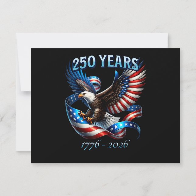 Aigle Patriotique et Drapeau 250 Ans 1776-2026 (Devant)