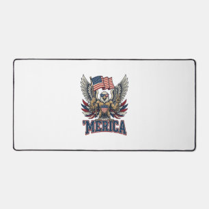 Aigle Patriotique Merica Vintage Vector Design de