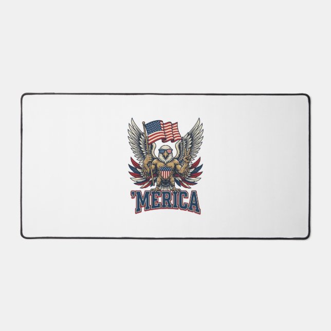 Aigle Patriotique Merica Vintage Vector Design de  (Recto)