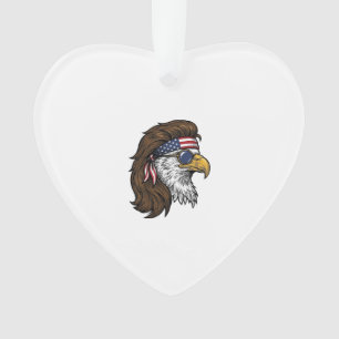 Aigle patriotique mullet gravure vintage vecteur D