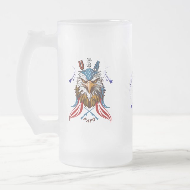 Aigle patriotique USA FAFO Mug patriotique (Gauche)