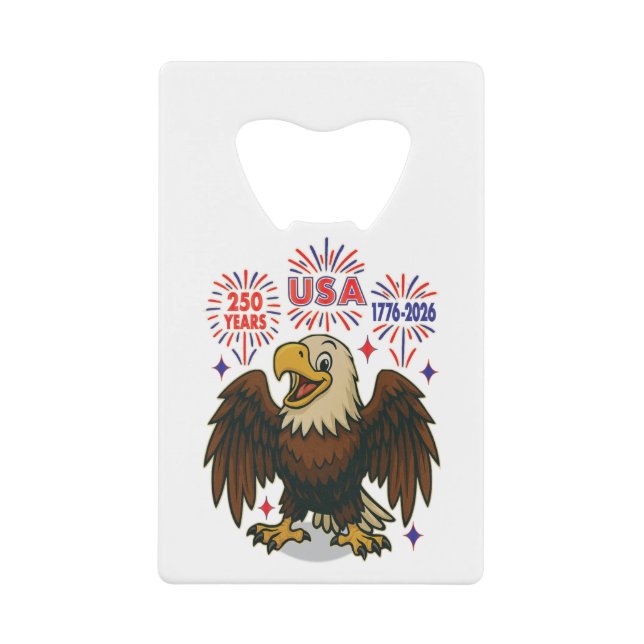 Aigle royal avec feux d'artifice – États-Unis 250  (Devant)