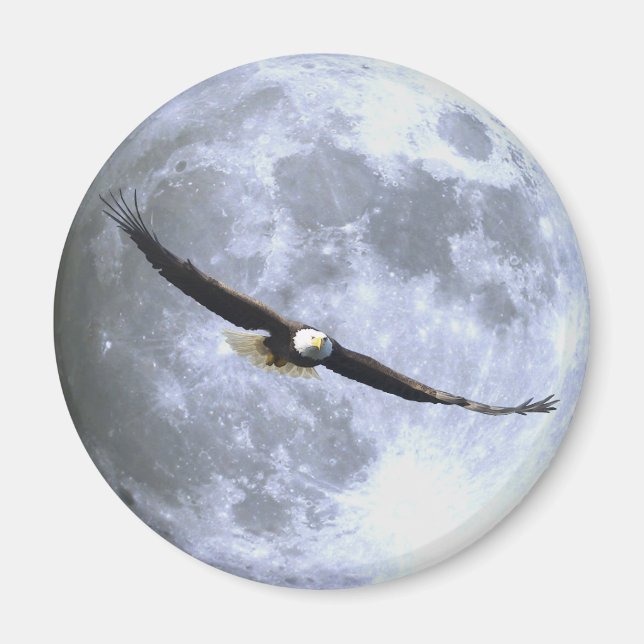Aigle volant et aimant PLEINE LUNE de la faune (Devant)