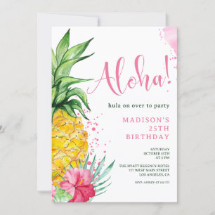 Aiguille Aloha Invitation Anniversaire