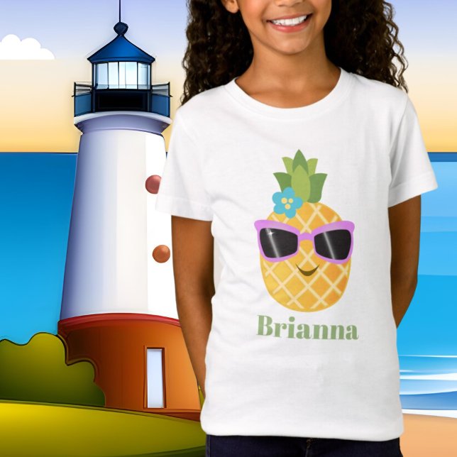 Aiguille Cute Beach ajouter le nom t-shirt (Créateur téléchargé)