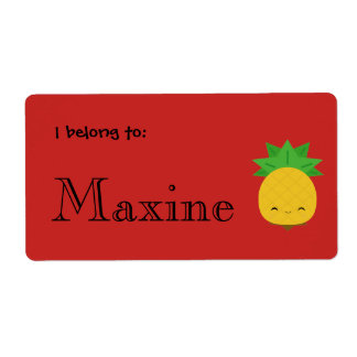 Aiguille rouge vif doux étiquettes personnalisés