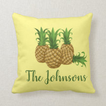 Aiguille tropicale Maison Jaune Décor Coussin Pers